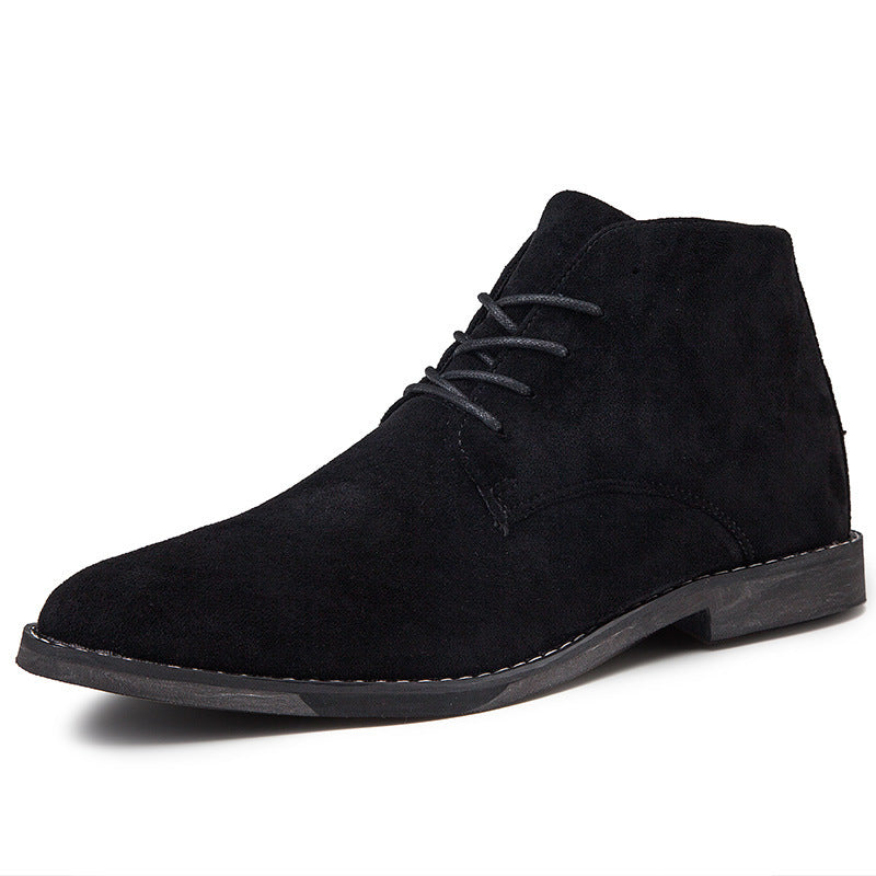 Herrenschuhe Halbhohe Schnürschuhe Braun Mode