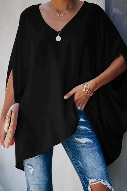Damen Bluse Sommer Leicht Weit