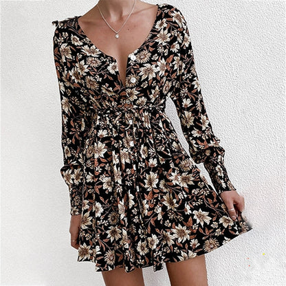 Boho Blumenpartykleid von BerlinGlamour für Damen
