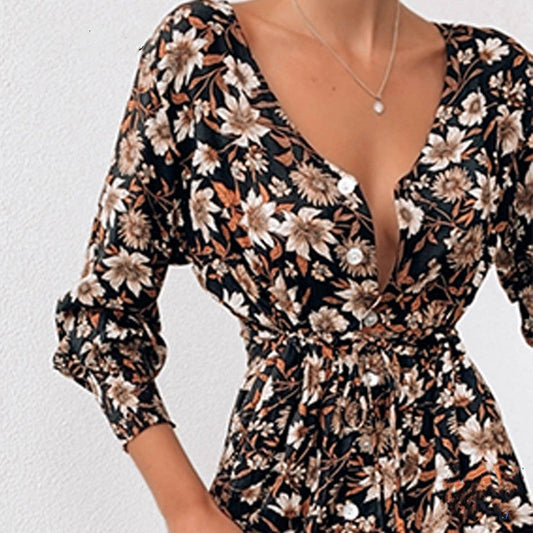 Boho Blumenpartykleid von BerlinGlamour für Damen