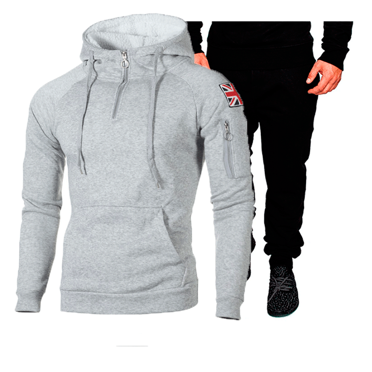 Herren Sportset Hoodie und Jogginghose Hochwertig Funktionell - BerlinGlamour