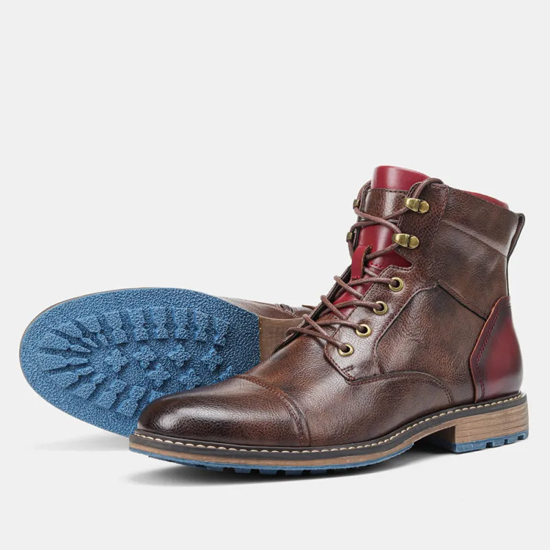 Herren Stiefeletten Lässig Schnüren Bequem