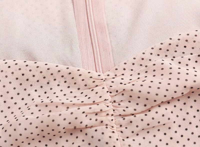 Boho Chiffon Kleid mit Polka Dots von BerlinGlamour