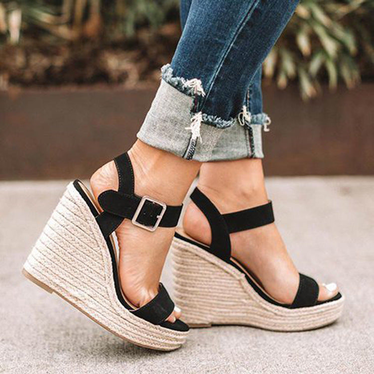 Orthopädische Sandalen Komfort Keilabsatz Damenschuhe
