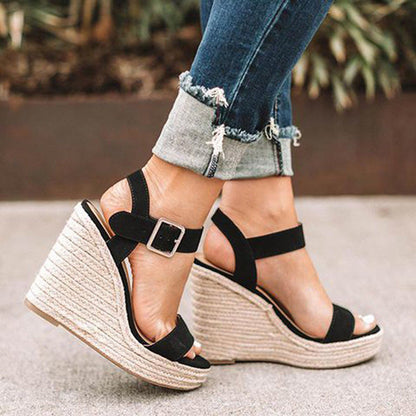 Orthopädische Sandalen Komfort Keilabsatz Damenschuhe