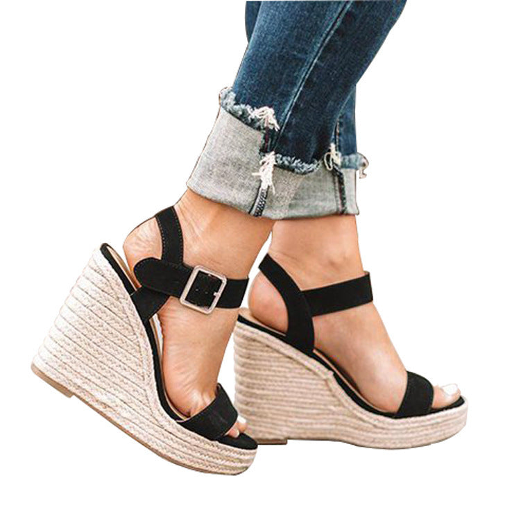 Orthopädische Sandalen Komfort Keilabsatz Damenschuhe