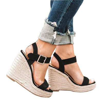 Orthopädische Sandalen Komfort Keilabsatz Damenschuhe