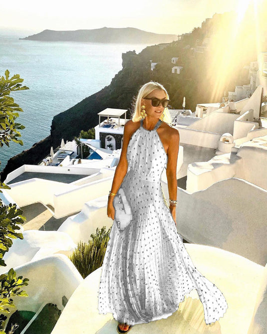 Elegantes Boho-Maxikleid von BerlinGlamour mit Falten