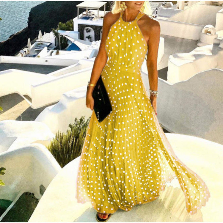 Elegantes Boho-Maxikleid von BerlinGlamour mit Falten