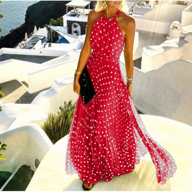 Elegantes Boho-Maxikleid von BerlinGlamour mit Falten