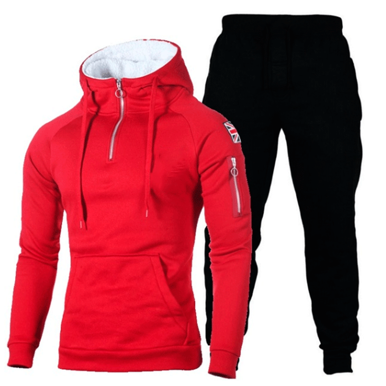 Herren Sportset Hoodie und Jogginghose Hochwertig Funktionell