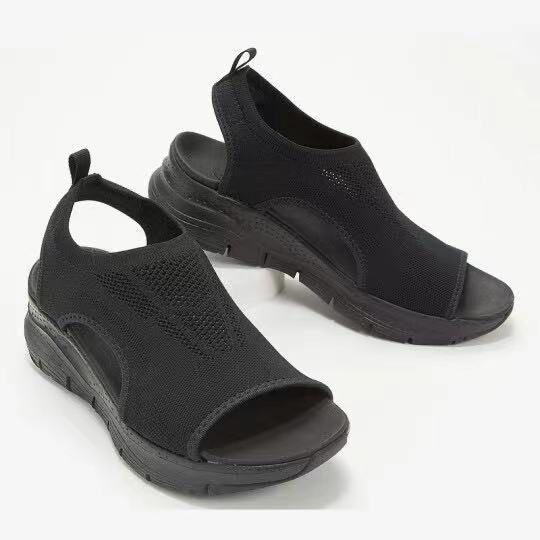 Damen Sandalen Sommerlich Bequem Heidi Mode