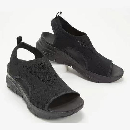 Damen Sandalen Sommerlich Bequem Heidi Mode