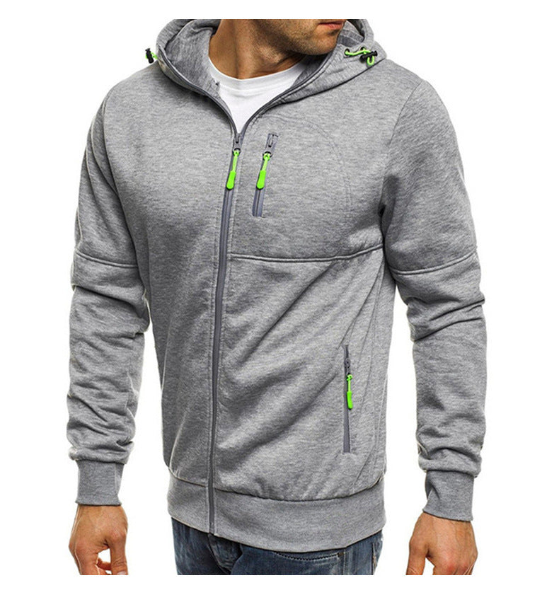 Herren Hoodie Modern mit Reißverschlusstaschen und Stylishem Design - BerlinGlamour