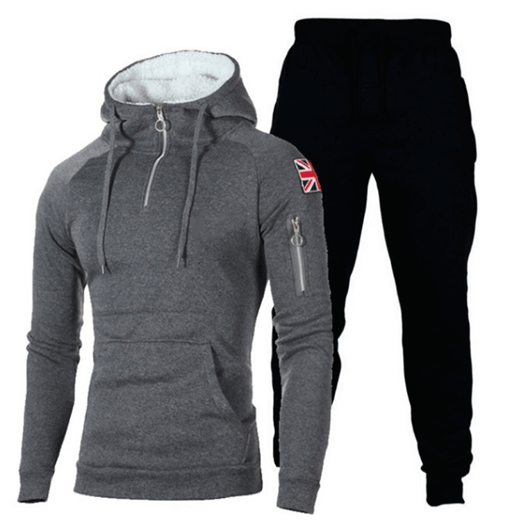 Herren Sportset Hoodie und Jogginghose Hochwertig Funktionell