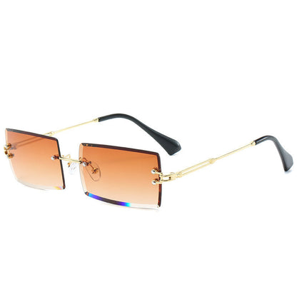 Modische Retro Sonnenbrille Rechteckig Damen