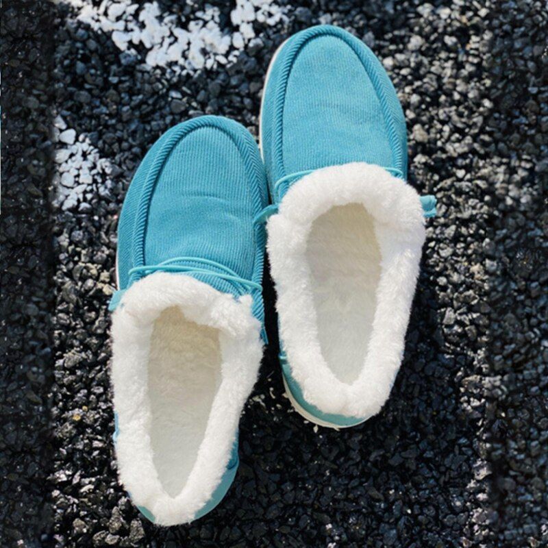 Bequeme Halbschuhe Warm Winter Freizeitloafer Damen - BerlinGlamour