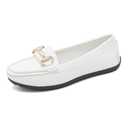 Damen Mokassins Elegant Schnalle Berlin Chic