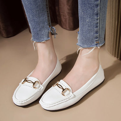 Damen Mokassins Elegant Schnalle Berlin Chic