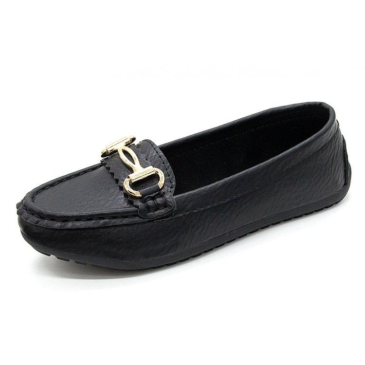 Damen Mokassins Elegant Schnalle Berlin Chic