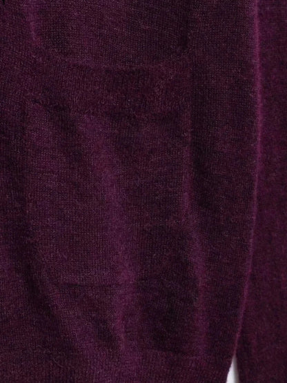 Strickjacke Damen Krawattenausschnitt mit Taschen