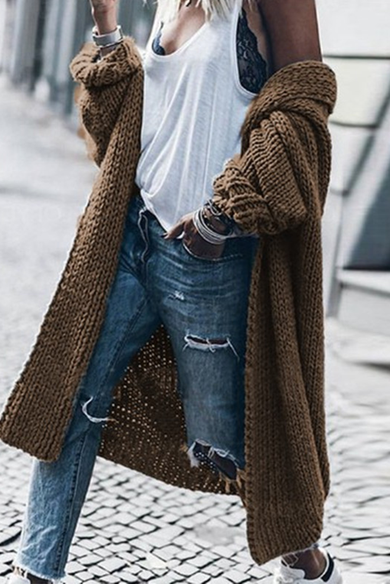 Strickjacke Damen Bequem Klassisch Elegante