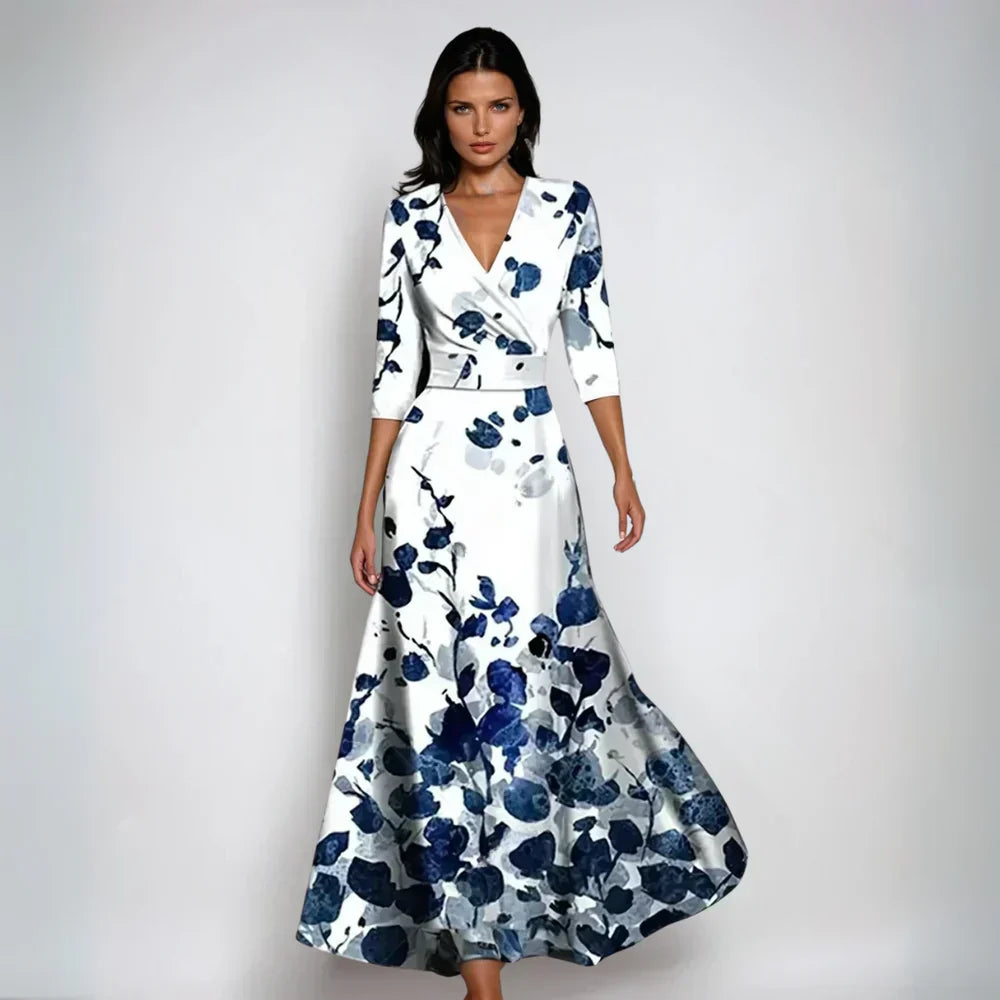 Wickelblumenrobe Luxus Damen Bademantel Weich - BerlinGlamour