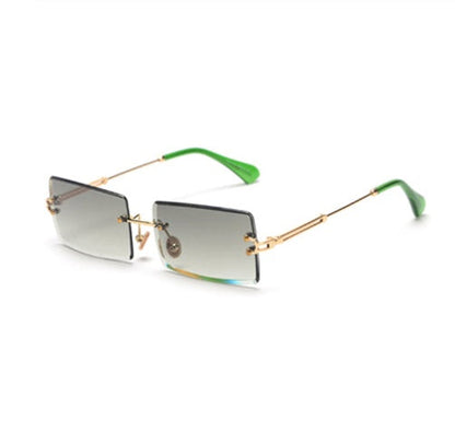 Modische Retro Sonnenbrille Rechteckig Damen