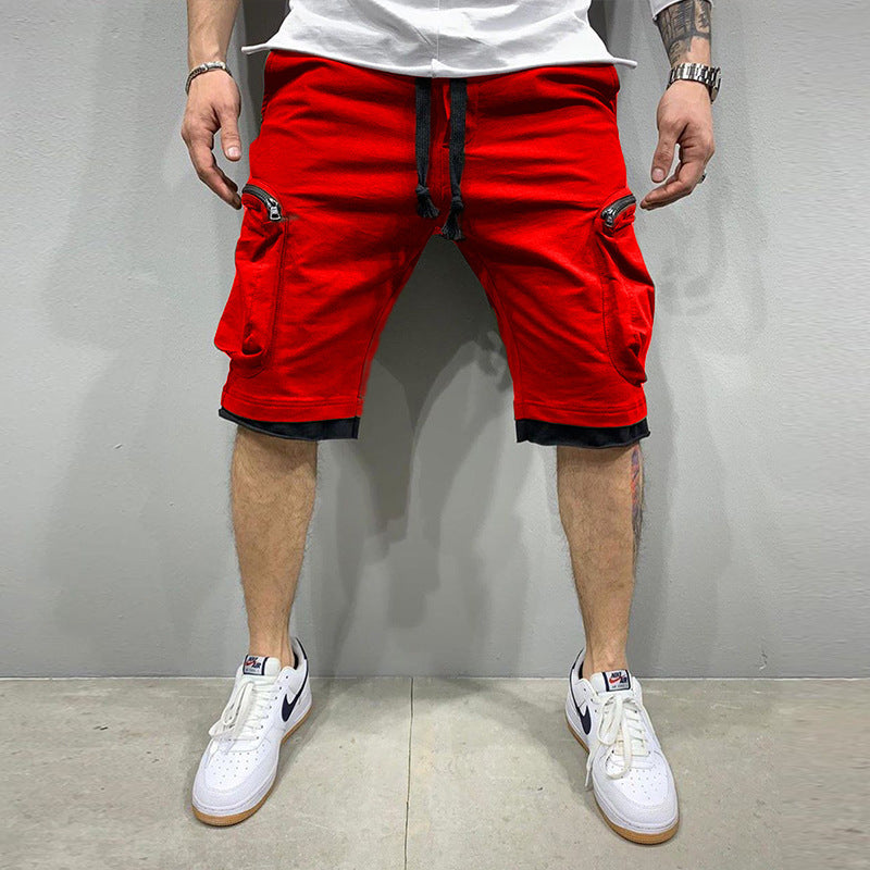 Herren Cargoshorts Sportlich Elastisch Mit Vielen Taschen