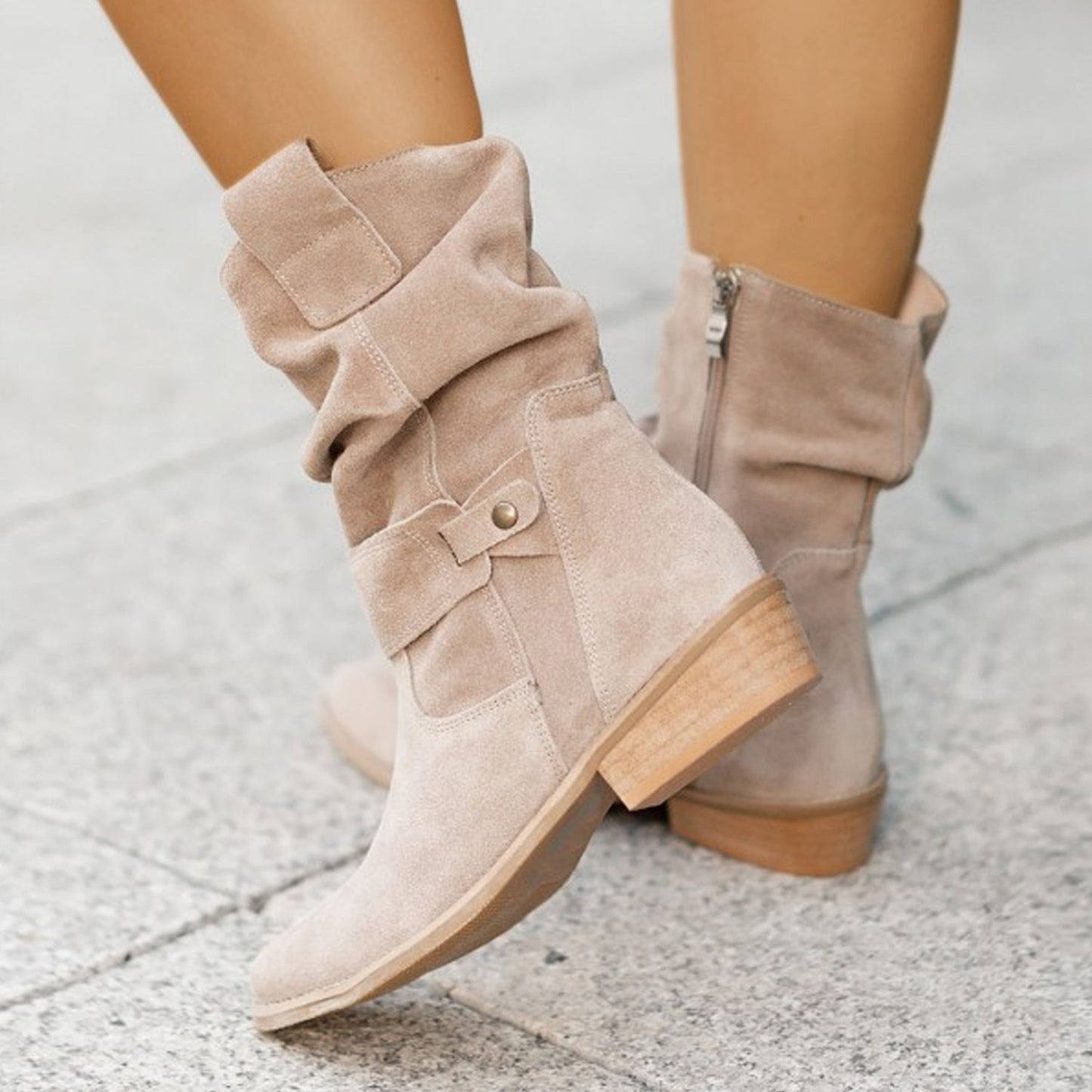Damen Stiefeletten Bequem Schnürsenkel Braun