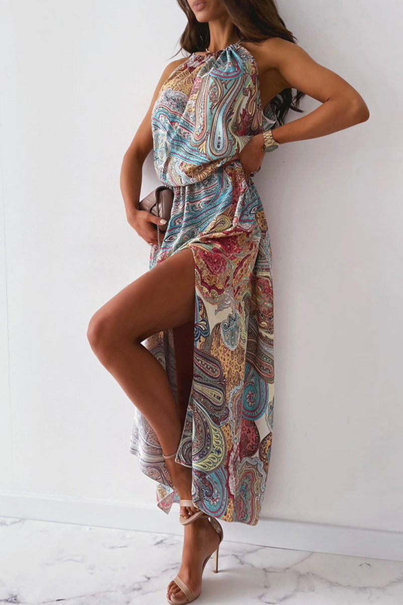 Elegante A-Linie Kleider mit Print Damen - BerlinGlamour
