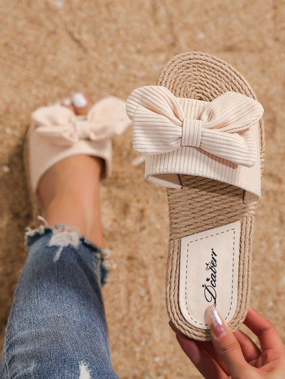 Sommerliche Boho Sandalen mit Schleife Bequem