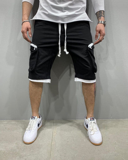 Herren Cargoshorts Sportlich Elastisch Mit Vielen Taschen