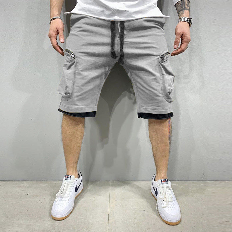 Herren Cargoshorts Sportlich Elastisch Mit Vielen Taschen