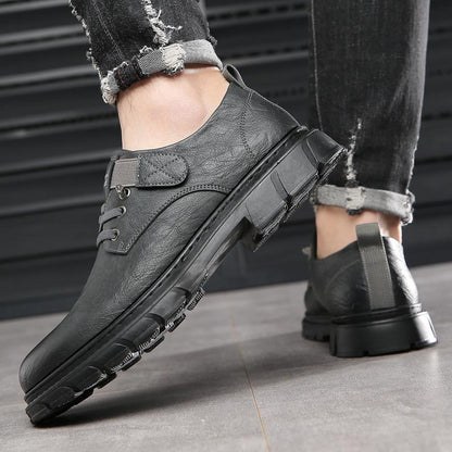 Leder Schuhe Cargo Stil Damen Mode