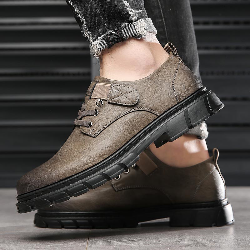 Leder Schuhe Cargo Stil Damen Mode - BerlinGlamour