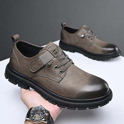Leder Schuhe Cargo Stil Damen Mode