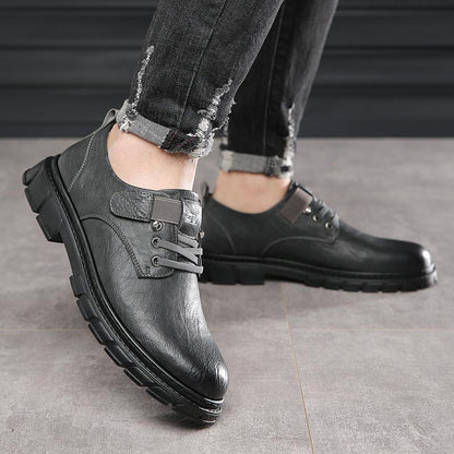 Leder Schuhe Cargo Stil Damen Mode