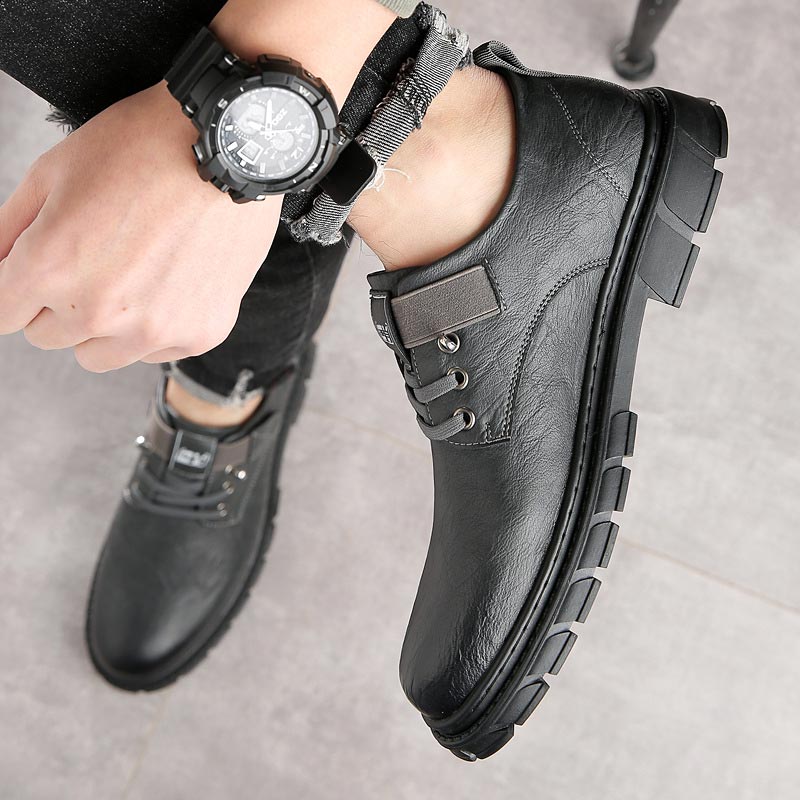 Leder Schuhe Cargo Stil Damen Mode