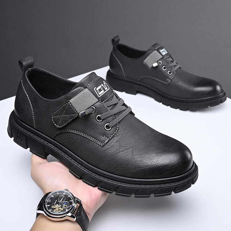 Leder Schuhe Cargo Stil Damen Mode