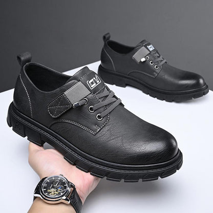 Leder Schuhe Cargo Stil Damen Mode