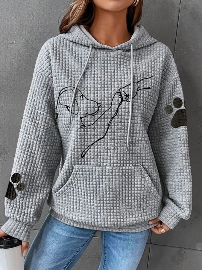 Kapuzenpullover Frauen Bequem Warm Modern