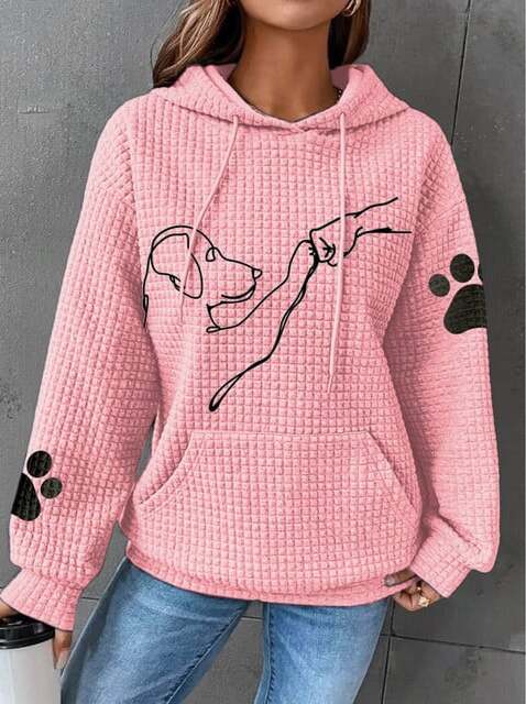 Kapuzenpullover Frauen Bequem Warm Modern