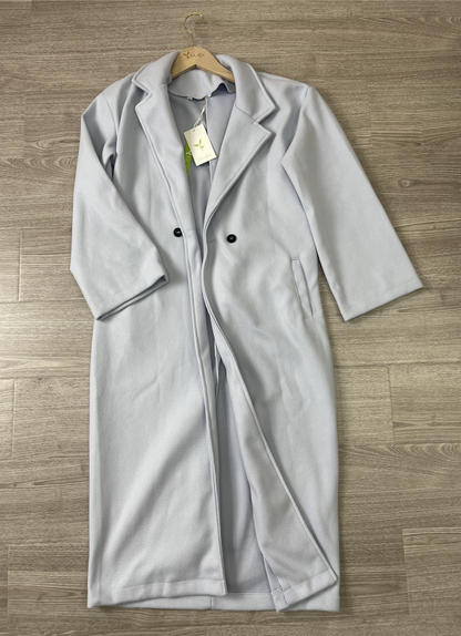 Lang Damen Trenchcoat mit Kapuze Schwarz