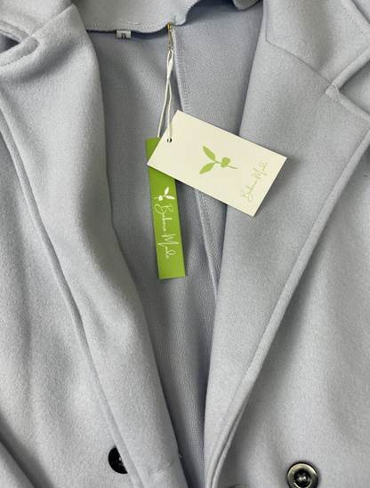 Lang Damen Trenchcoat mit Kapuze Schwarz