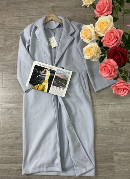 Lang Damen Trenchcoat mit Kapuze Schwarz
