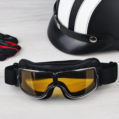 Motorradbrille Vintage Retro Sonnenbrille