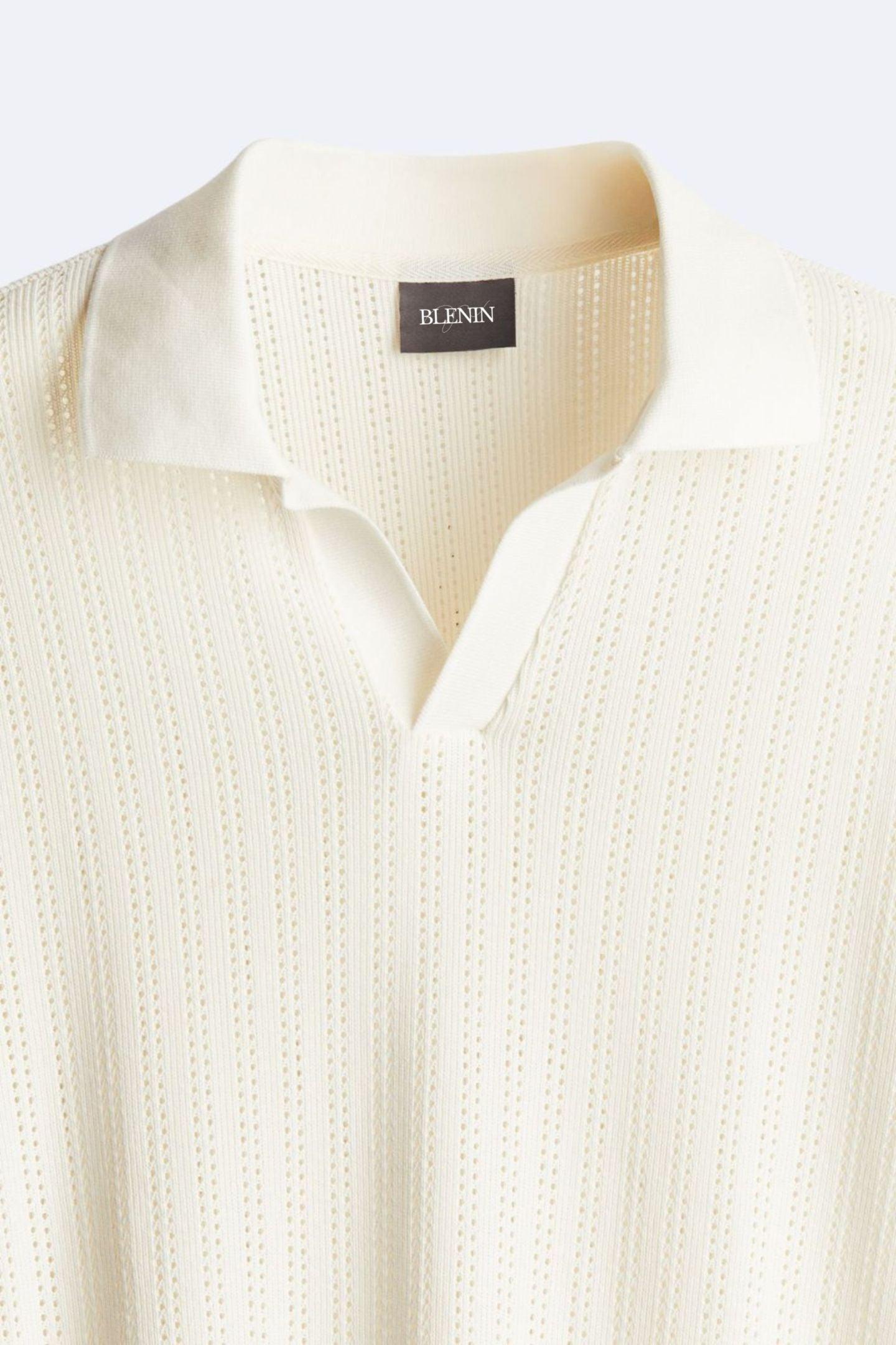 Elegantes Poloshirt Strick Herren Modern