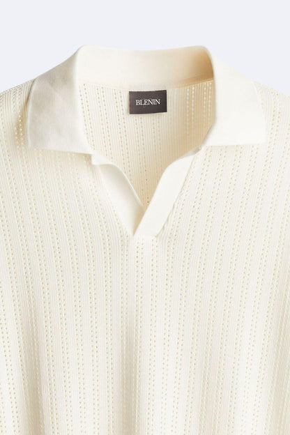 Elegantes Poloshirt Strick Herren Modern