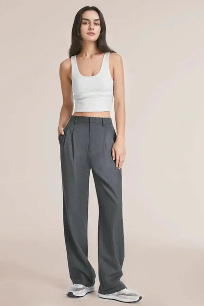Weite Damen Hose High Waist Elegant Bequem - BerlinGlamour